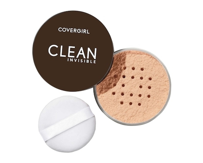 COVERGIRL Clean Invisible Loose Powder, 100% natural origin pigments & only 15 essential non-clogging ingredients, lightweight, breathable formula - 1