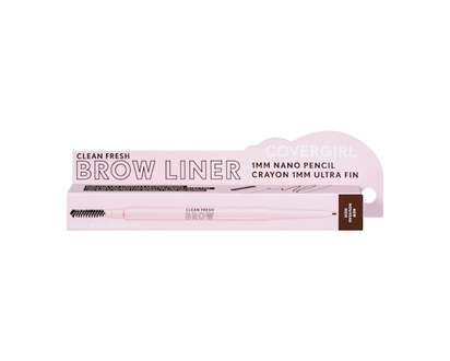 COVERGIRL Clean Fresh Brow Nano Eyebrow Pencil, Ultra-Precise Tip, Waterproof, Transfer-Resistant, Built-In Spoolie, Vegan Formula - 0 G