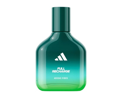 Adidas Eau de Parfum unisexe adidas Vibes Full Recharge, exaltante et vivifiante, parfum longue tenue, Feuille de Cèdre et Sauge Sclarée - 50 ML