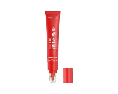 Rimmel London Oh My Gloss Butter Me Up Lip Butter Balm, Hydrating Lip Balm, Tinted Lip Balm, Lip Care, Hydration, Nourishing, Squalene - 1 EA
