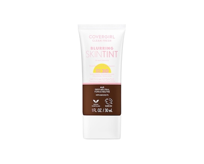 Cover Girl Clean Fresh Blurring Skin Tint, Liquid Foundation - Matte Finish - With Spf 30 Deep Neutral - 465 - 30.0 ML