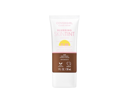Cover Girl Clean Fresh Blurring Skin Tint, Liquid Foundation Deep Warm - 460 - 30.0 ML