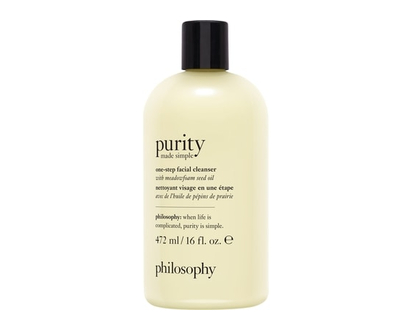 Philosophy purity made simple one-step facial cleanser, gentle, respects skin's barrier, skin is soft, conditionned & fresh, removes make-up - 480 ML