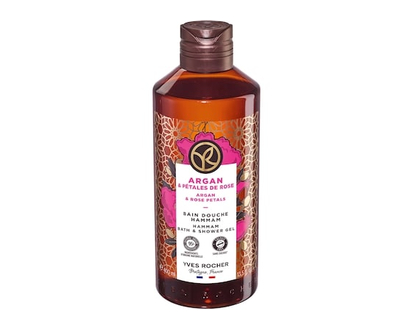 Yves Rocher Argan & Rose Petals Hammam Bath & Shower Gel - 400 ML