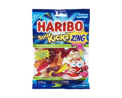 Haribo Sour Kicks Z!Ng Gummy Candies Share Size - 175.0 G