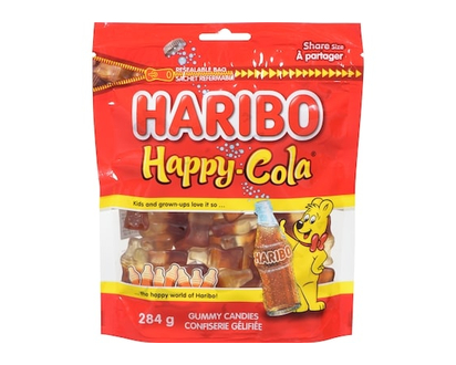 Haribo Happy-Cola Gummy Candies Share Size - 284.0 G