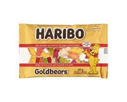 Haribo Gummy Candies Pocket Size - 60.0 G