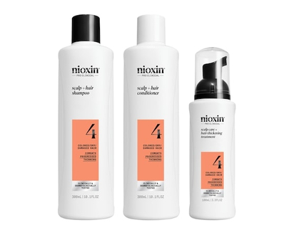 Nioxin Scalp + Hair Thickening System 4 - for Colored Or Dry Damaged Hair with Progressed Thinning - 1.0 EA