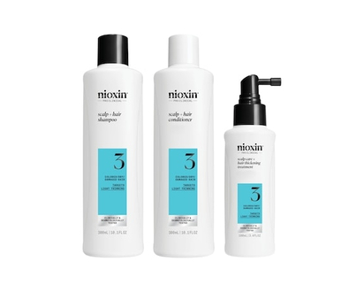 Nioxin Soin épaississant du cuir chevelu et des cheveux Système 3 - pour cheveux colorés ou secs, endommagés et légèrement clairsemés - 1.0 EA