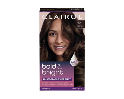 Clairol Bold & Bright, Permanent Hair Dye, Intense Color + Moisturizing Shine 40 Cafecito - 1.0 EA