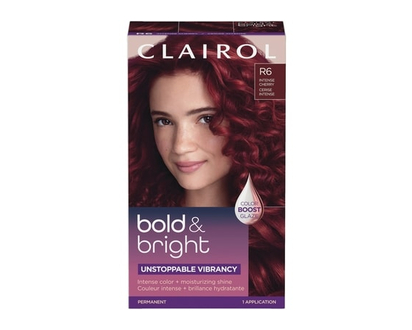Clairol Bold & Bright, Permanent Hair Dye, Intense Color + Moisturizing Shine V3 Intense Passion Plum - 1.0 EA