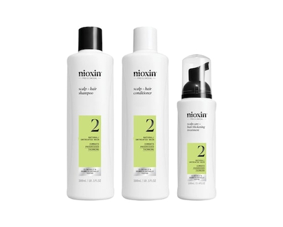 Nioxin Scalp + Hair Thickening System 2 Kit for Natural Hair with Progressed Thinning - 1.0 EA