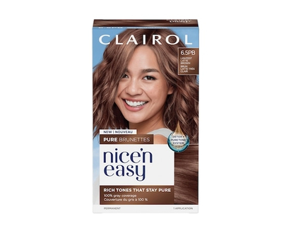 Clairol Coloration permanente nice'n easy pure brunettes, des tons riches qui gardent leur pureté 6pb brun noisette clair - 1.0 EA