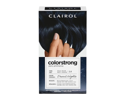 Clairol Colorstrong 100% Gray Coverage Blue Black 2.8 Desert Nights - 1.0 EA
