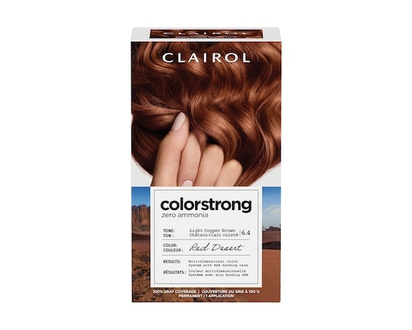 Clairol Colorstrong 100% Gray Coverage Light Copper Brown 6.4 Red Desert - 1.0 EA