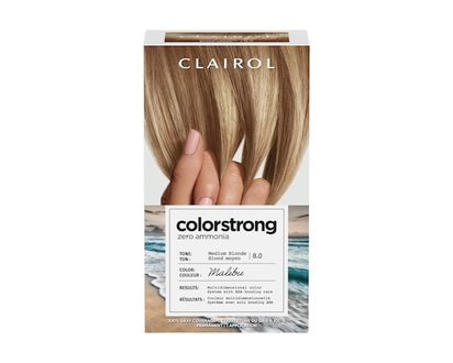 Clairol Colorstrong 100% Gray Coverage Medium Blonde 8.0 Malibu - 1.0 EA