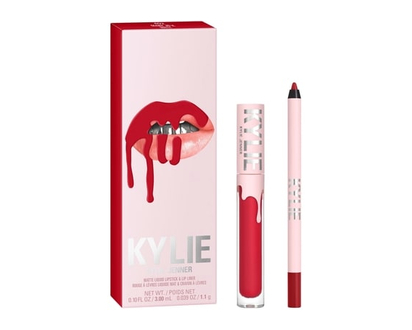 KYLIE COSMETICS Matte Lip Kit, perfect lip routine, highly-pigmented, long-lasting, smudge-resistant, vegan - 1 EA