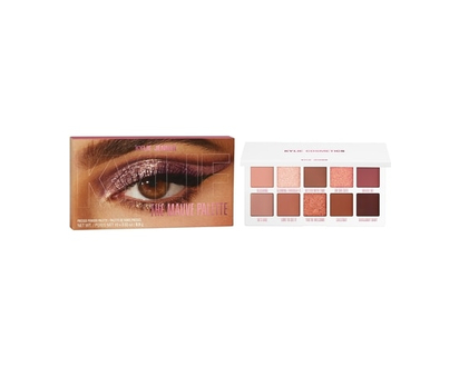 KYLIE COSMETICS Palette de fards compacts The Mauve Palette, ultra-pigmentée, facile à Appliquez & estomper, pure & saine, sans cruauté, sans talc - 1