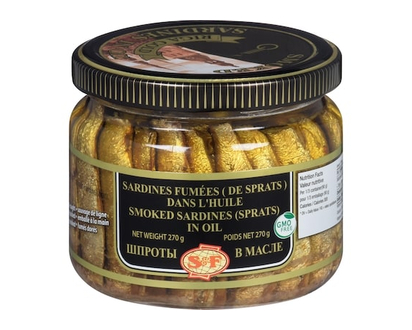 S&F Smoked Sardines Sprats in Oil - 250.0 G