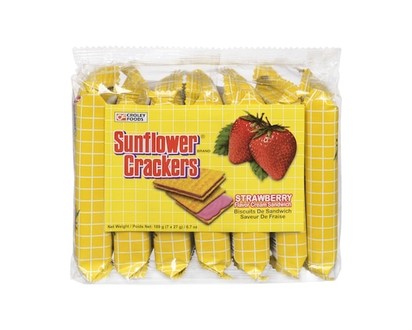 Sunflower Crackers, Strawberry Sandwich - 175.0 G