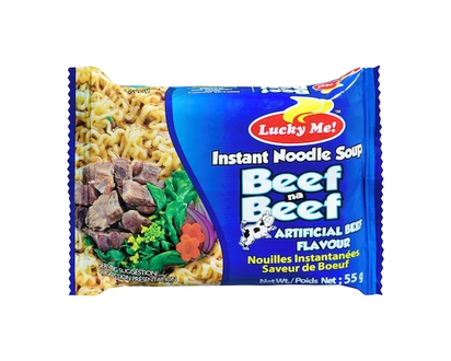 Lucky Me! Instant Noodle Soup Artificial Beef Flavour - 55.0 G
