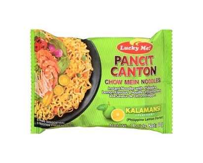 Lucky Me! Pancit Canton Chow Mein Noodles Philippine Lemon Flavour - 60.0 G