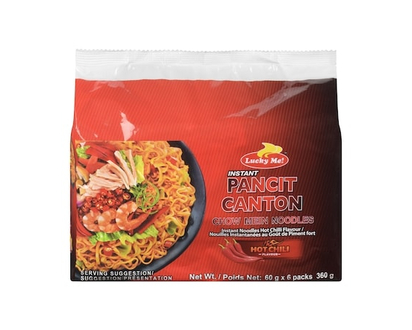 Lucky Me! Pancit Canton Instant Noodles Hot Chilli Flavour - 360.0 G