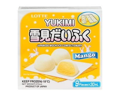 Lotte Japanese Mochi Ice Confectionary Mango - 270.0 ML