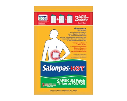 SalonPas Topical Pain Relief Patch Capsicum Patch - 3.0 EA
