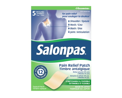 SalonPas 12-Hour Pain Relief Patch - 5.0 EA
