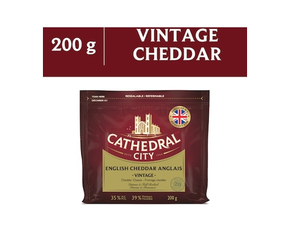 CATHEDRAL CITY CHEESE Vintage English Cheddar Cheese - 200.0 G
