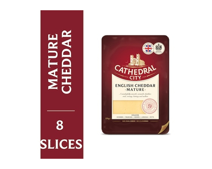 CATHEDRAL CITY CHEESE Mature English Cheddar Cheese Slices - 150.0 G
