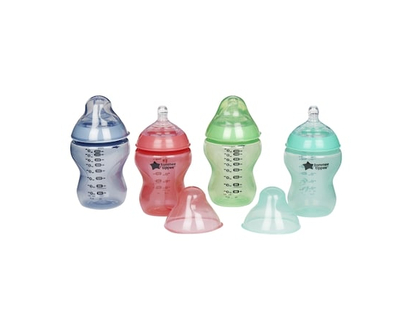 Tommee Tippee Closer To Nature Colorful Baby Bottles 260 Ml 0 M+ - 1.0 EA