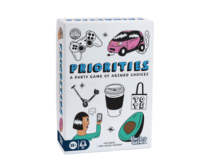 Hasbro Gaming Priorities Game, Hilarious Party Game of Absurd Choices, Card Games for Adults and Teens 14+ - 1.0 EA
