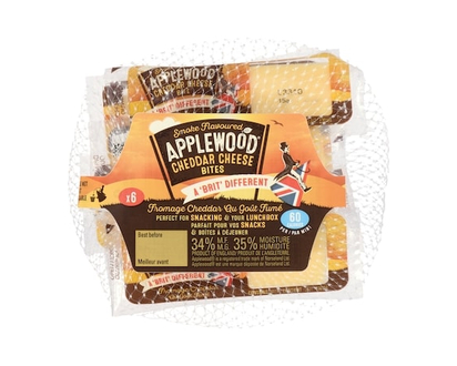 Ilchester Smoke Flavoured Cheddar Cheese Bites 34% M.F. - 90.0 G