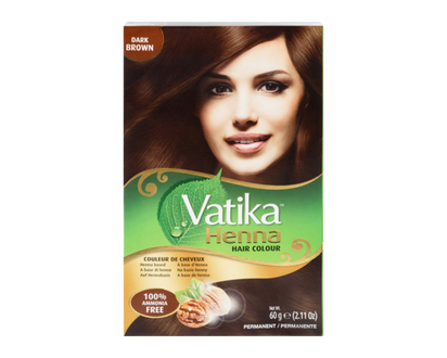 Vatika Colorant capillaire au henné brun foncé - 60.0 G