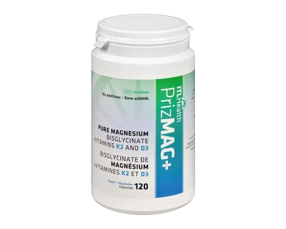 Itl Health Prizmag+ Pure Magnesium Bisglycinate +Vitamins K2 And D3 - 120.0 EA