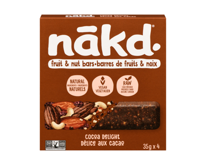 Naked Cocoa Delight Raw Fruit & Nut Bars - 35.0 G