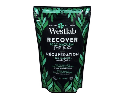 Westlab Epsom Bathing Salts with White Willow & Eucalyptus, Recover - 1.36 KG
