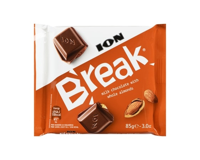 ION Break chocolat au lait aux amandes entières - 85.0 G