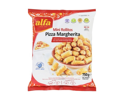 ALFA Mini Rollitos Pizza Margherita With Tomato Sauce & Gouda Cheese - 750.0 G