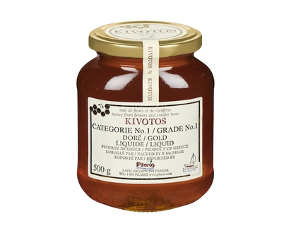 Kivotos Honey from Flowers and Conifer Trees Gold Liquid - 500.0 G