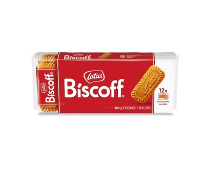 Lotus Cookies, Biscoff Small Biscuit 12 x 2 Pocket - 186.0 G