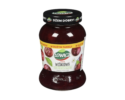 Lowicz Sour Cherry Jam With Reduced Sugar - 450.0 G