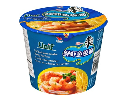 Unif Bowl Instant Noodles Shrimp Fish Flavor - 120 G
