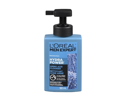 L'Oreal Paris Men Expert Hydra Power Amino Acid Cleanser Mountain Water & Hyaluronic Acid - 180.0 ML