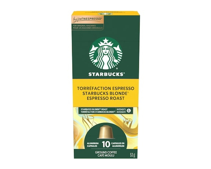 Starbucks By Nespresso Blonde Espresso Roast Coffee Capsules - 53.0 G