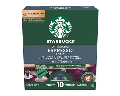 Starbucks Espresso Roast For Nespresso Vertuo - 68.0 G