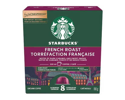 Starbucks French Roast for NESPRESSO VERTUO, Coffee - 100.0 G