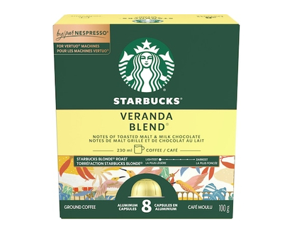 Starbucks VERANDA BLEND for NESPRESSO VERTUO, Coffee - 100.0 G